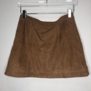 Suede A&F skirt